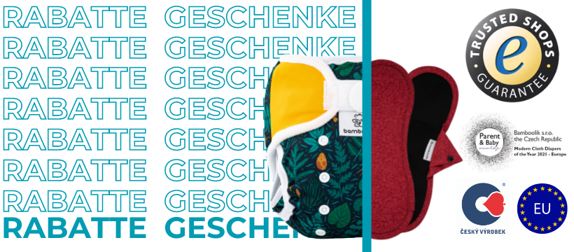 Stoffwindeln günstig - Geschenke zum Einkauf - Rabatte auf nachhaltige Monatshygiene | Bamboolik
